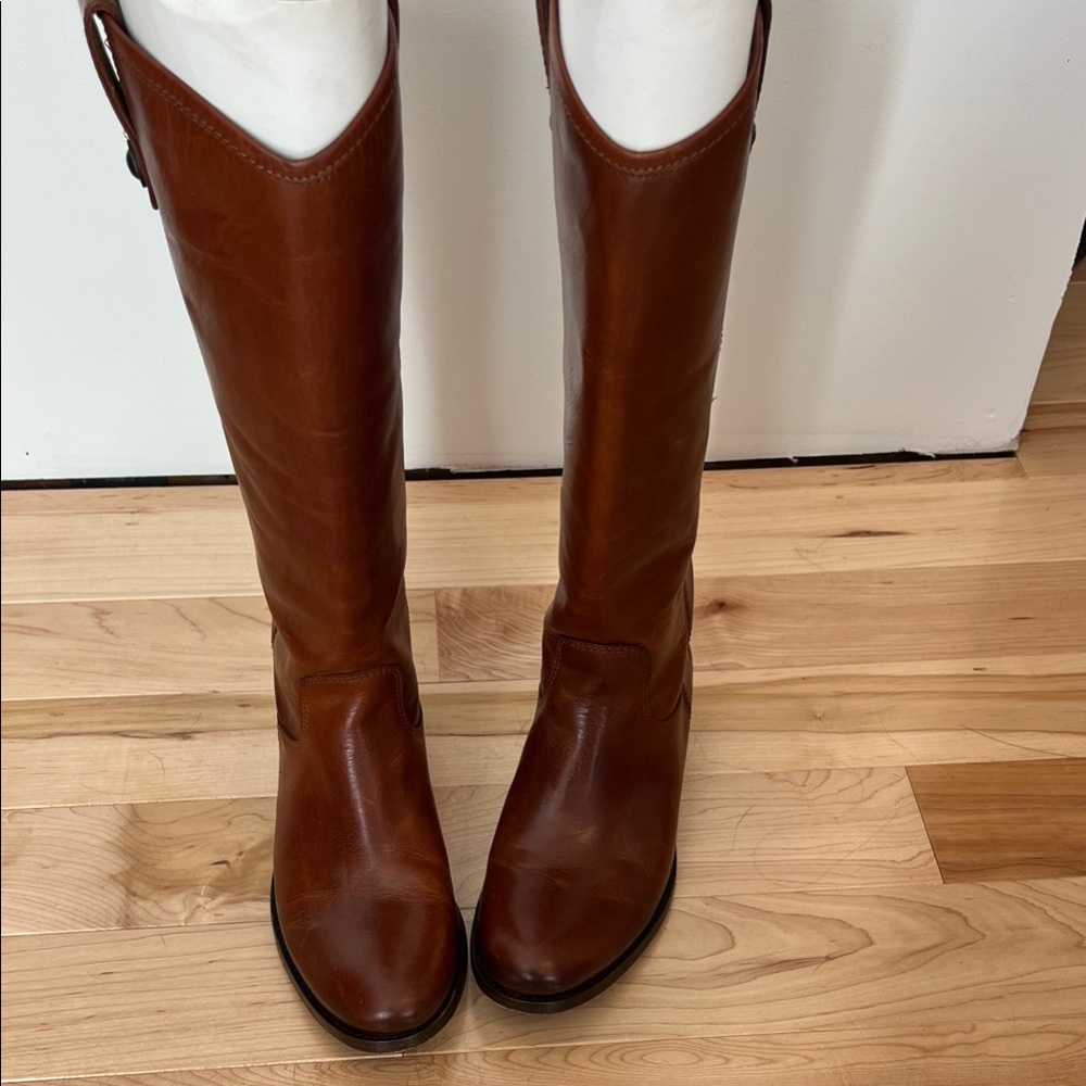 Frye ‘Melissa Button’ Cognac Riding Boots